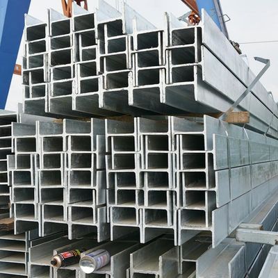 直接ガルバン化 Q235 Q345 炭酸鋼Hビーム AISI 高さ100~900mm 熱冷回転