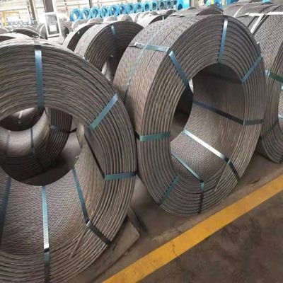 CFR 支払期限 高張力ワイヤー 12.7mm スパイラル 表面 プレストレスの鋼鉄ワイヤケーブル